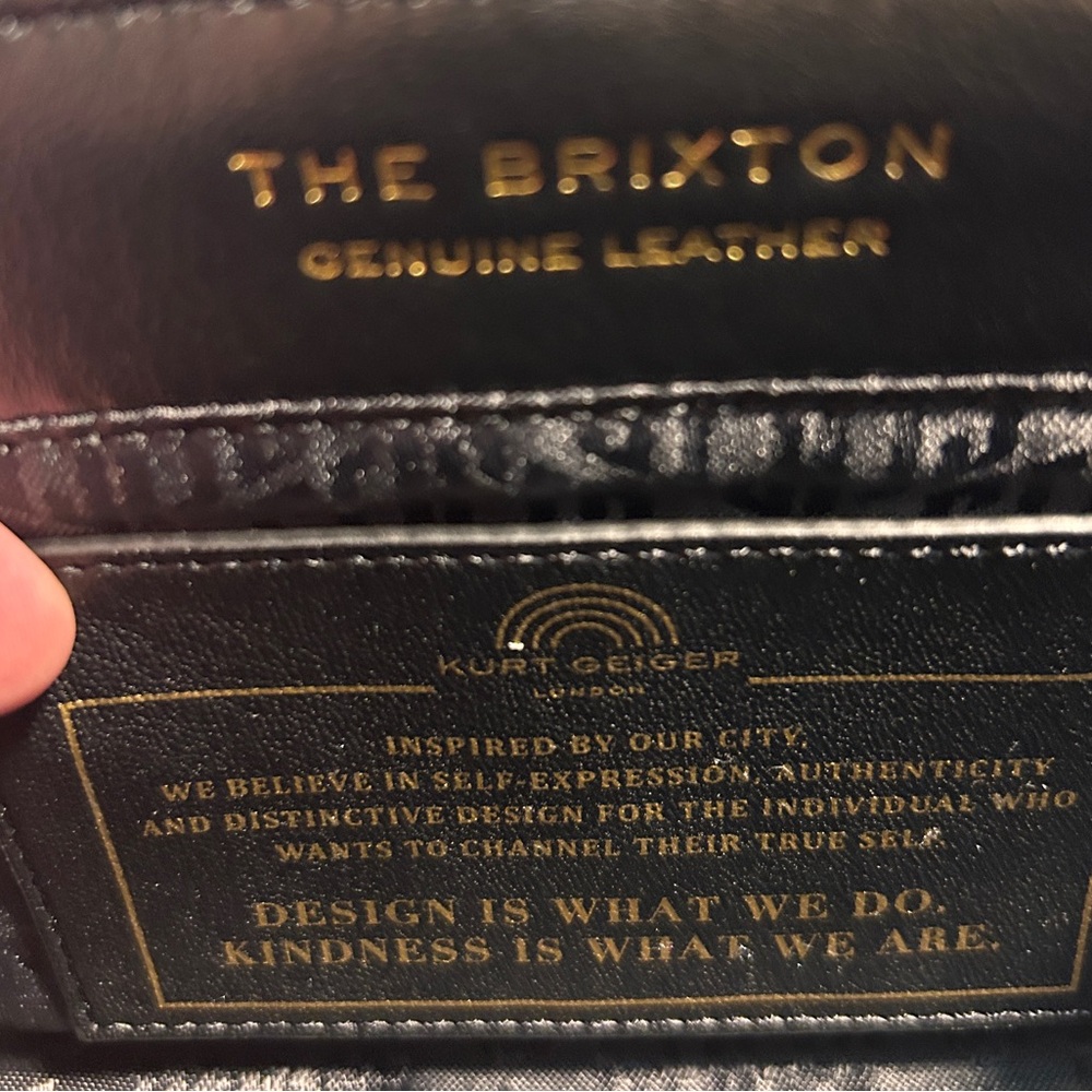 Kurt Geiger London Mini Brixton Drench Leather Shoulder Bag - Picture 7 of 11